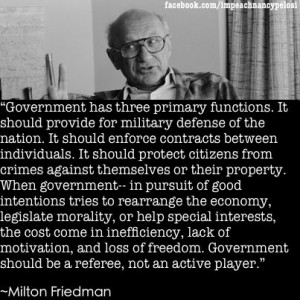 Milton Friedman....