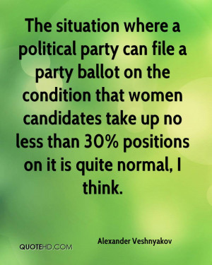 The situation where a political party can file a party ballot on the ...