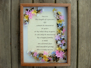 Inspirational Quote on Success Embellished Picture Decorated Silk ...