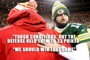 Aaron Rodgers chose to shoulder a lot more playoff blame than Andy