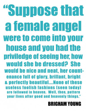 Modesty Lesson: How would an angel dress? 