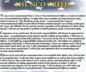 nco creed