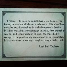 Ruth Bell Graham - If I marry... More