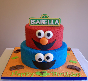 Home Cakes Elmo And Cookie...