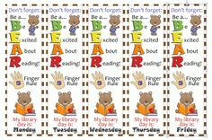 ... bookmarks to print for students to take home after lesson to remember