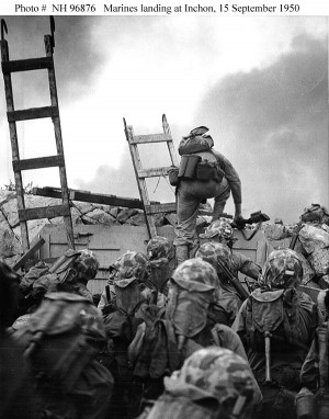 Marines landing at Inchon, 15 September 1950″