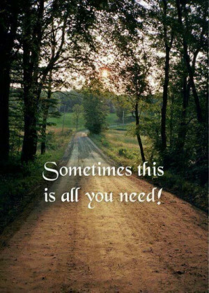 Dirt road helps everything!!