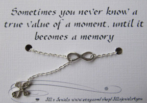 ... - Friends Forever - Quote Gift #infinity #cross #friendship #memory