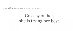 Rule of a gentleman