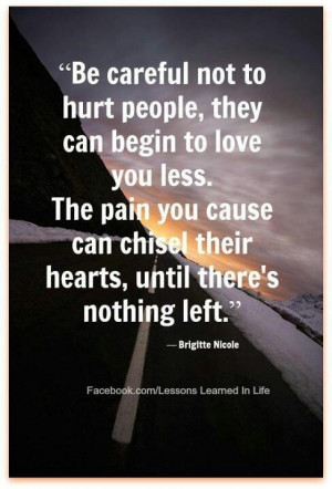 Don't hurt the ones you love