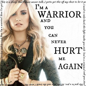 Demi lovato song lyrics: Warrior #music