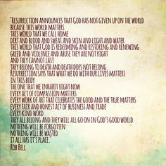 resurrection rob bell more soul food quotes poems rob belle soul ...