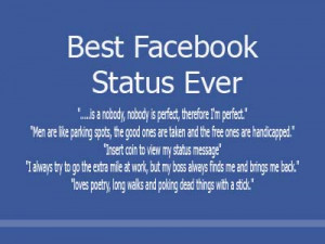 Funny Facebook quotes, status updates, profile pics