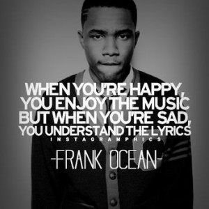 ... listen to music that's upbeat or music that matches your sadness