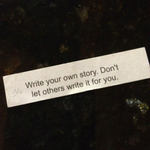 Write your own story ...