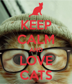Description: KEEP CALM AND LOVE CATS
