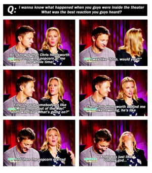 avengers, black widow, chris hemsworth, funny, giggle, hawkeye ...