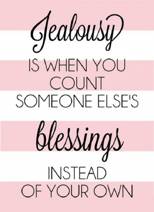 you count someone else s blessings instead of your own