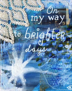 Mixed Media Quote Painting Inspirational Art by treetalker on Etsy