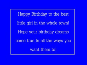 Little Girl Birthday Card Sayings No nonsense birthday card for
