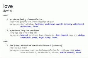 Everyone has their own opinion of what love is. This is because love ...