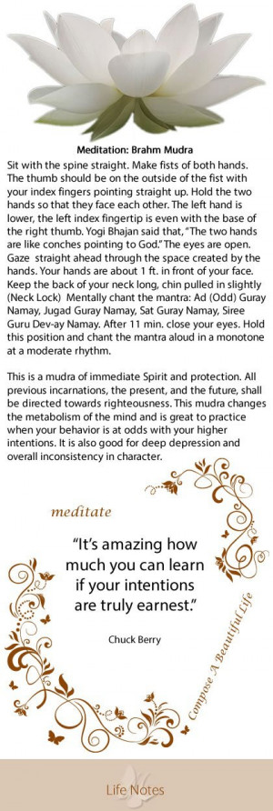 ... Braham Mudra Yoga, meditation, intentions, mantra, inspiration, quotes