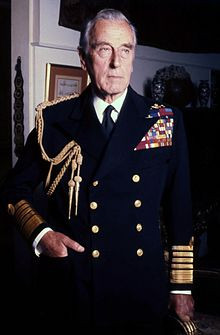 Lord Mountbatten photographié par Allan Warren en 1976.