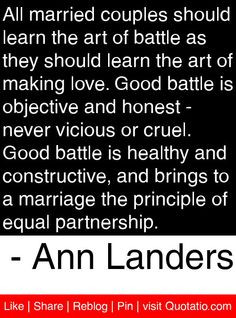 Ann Landers Quotes, Couple Fights Quotes, Motivational Quotes