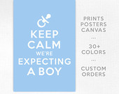 Keep Calm We're Expecting A Boy, Baby Blue, Baby, Mother, Print ...