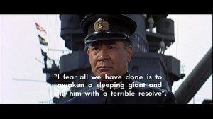 ... Japanese Admiral Isoroku Yamamoto , after the attack on Pearl Harbor