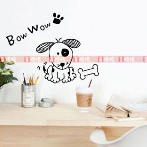 naughty puppy wall art quotes and saying home decor decal sticker Wall ...