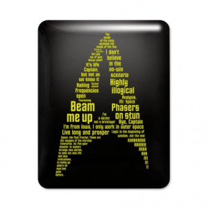 Geek Gifts > Geek Tablet Cases > Star Trek Quotes (Insignia) iPad Case