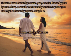 My life that only you can complete image quotes and sayings