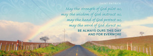 Saint Patrick Quote Facebook Cover