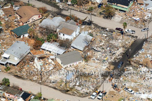 Aerial Image of Hurricane Ike Damage, Galveston, Texas - Galveston ...