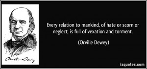 Every relation to mankind, of hate or scorn or neglect, is full of ...