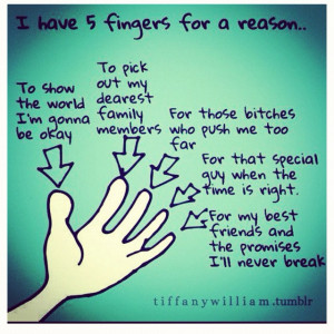 fingers for a reason...