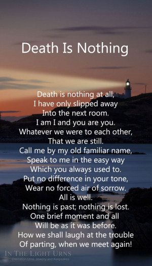 death memorial quotes