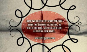 When Two Hearts Are Meant For Each Other, No Distance Is Too Far.