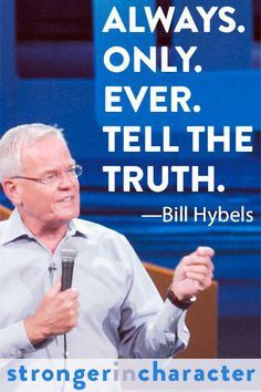 Always. Only. Ever. From Senior Pastor Bill Hybels' message 