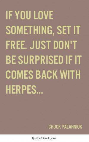 Chuck Palahniuk Love Print Quote On Canvas