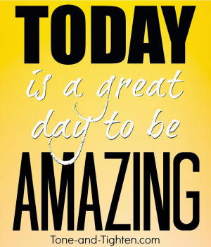 ... great day to do something amazing – Gym Inspiration Quote Saying