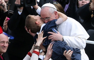 Pope's hug embraced everyone with disabilities, dad says