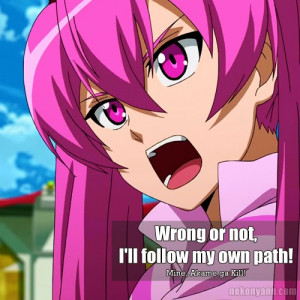 ... vivid asenshi character mine マイン anime quote wrong or not i