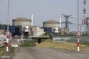 FRANCE, Cattenom, Cattenom nuclear power plant:reactor buildings ...