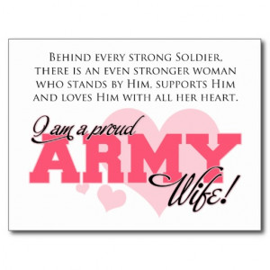 Proud Army Wife Postcards
