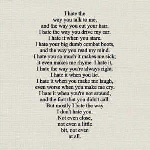 10 things I Hate About You. love that movie.