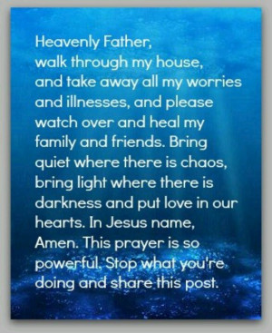 Heavenly father...