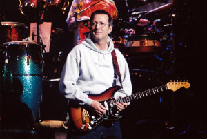 ... these days pete townshend's main guitar is an eric clapton sig strat