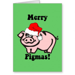 Funny Pig Christmas Cards